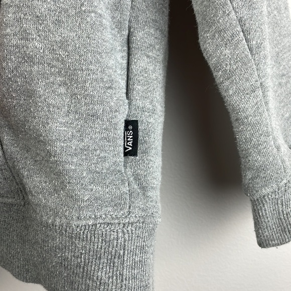VANS Hooded Sweatshirt Kids Size Small Unisex Gray/Black/Red - Picture 6 of 9